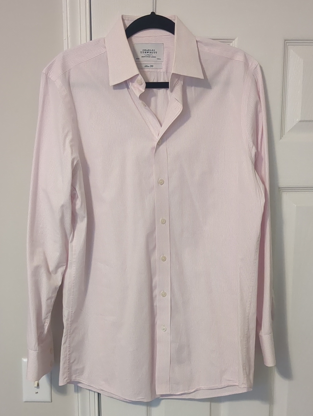 Charles Tyrwhitt Pink Stripe Dress Shirt